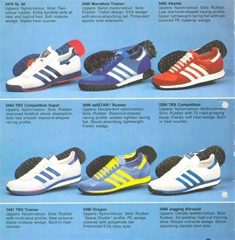 adidas running shoes 1980s.